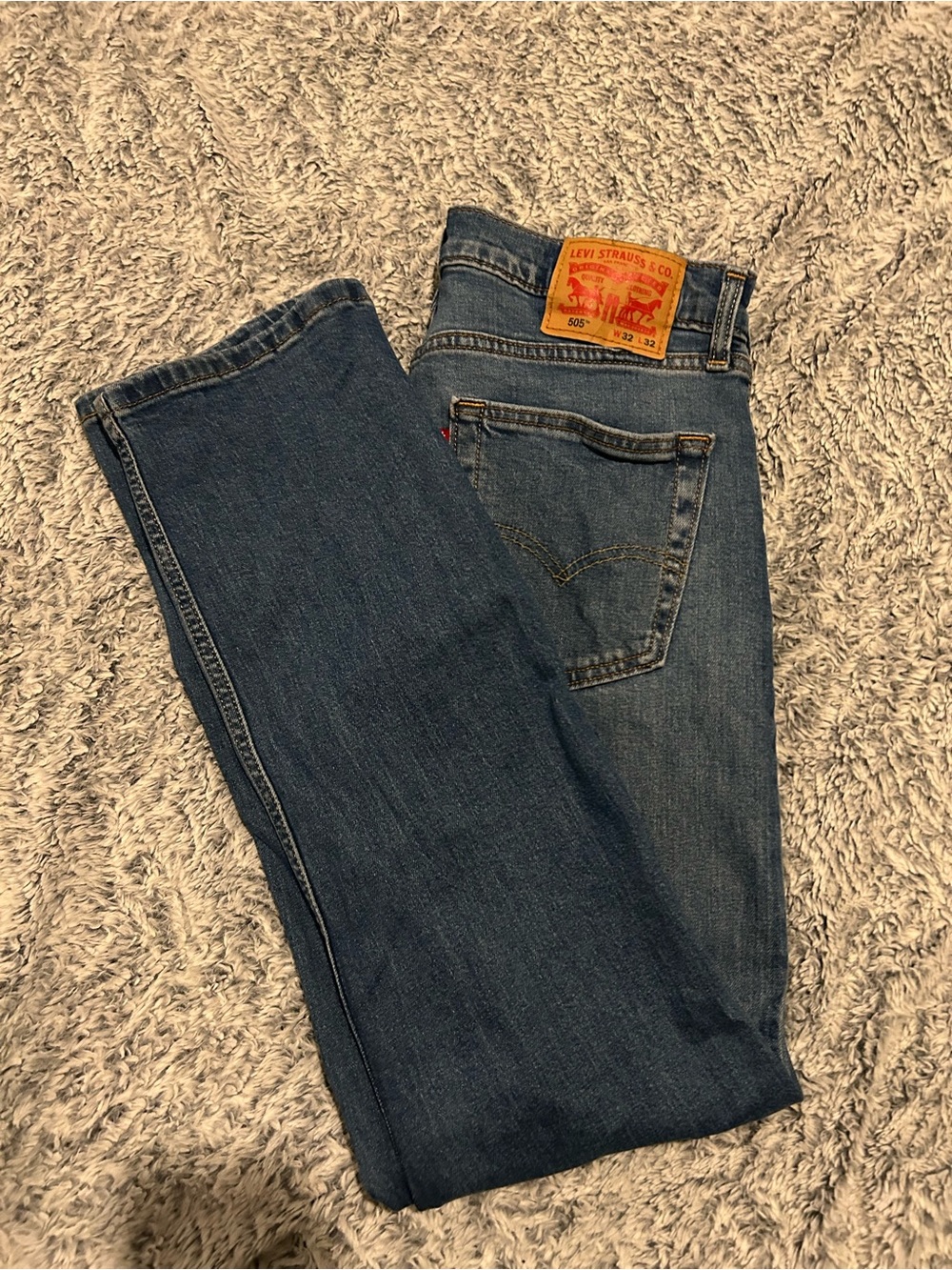 Levi's Men's Dark Blue Straight Leg Jeans
